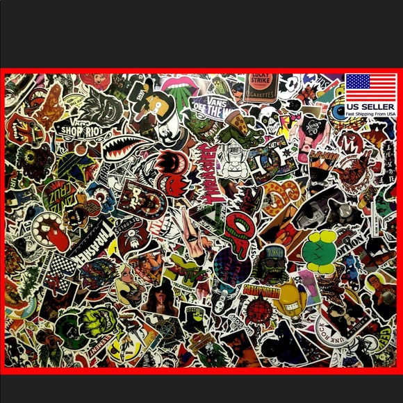 Skateboard stickers 100pc - Picture 2 of 2
